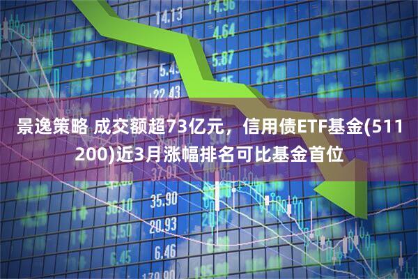 景逸策略 成交额超73亿元，信用债ETF基金(511200)近3月涨幅排名可比基金首位