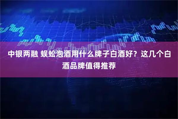 中银两融 蜈蚣泡酒用什么牌子白酒好？这几个白酒品牌值得推荐