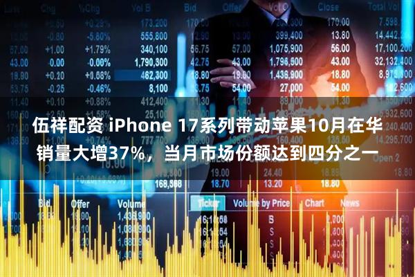 伍祥配资 iPhone 17系列带动苹果10月在华销量大增37%，当月市场份额达到四分之一