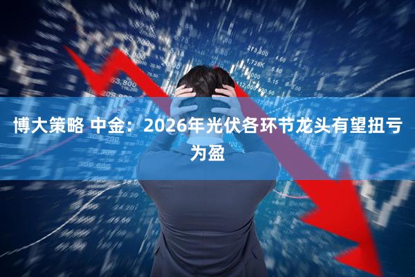 博大策略 中金：2026年光伏各环节龙头有望扭亏为盈